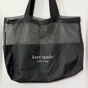 Kate Spade Large Black Mesh Tote